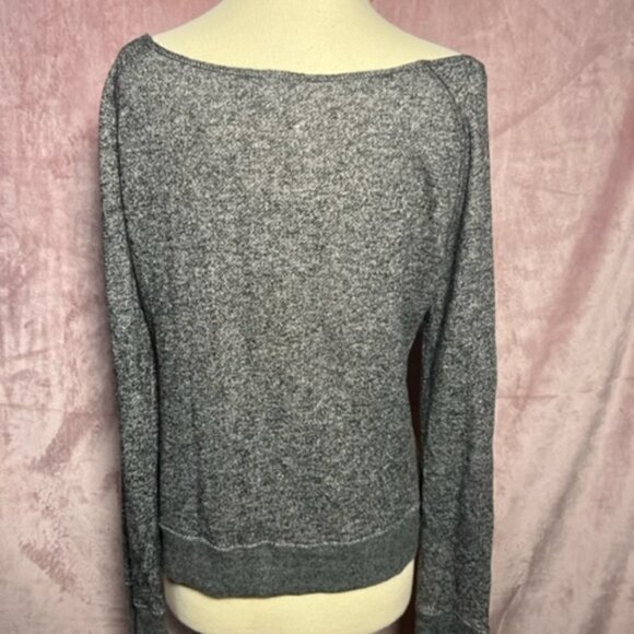 Young & Reckless Womens Gray Reckless Youth Off Shoulder Shirt Size Medium - Picture 4 of 6